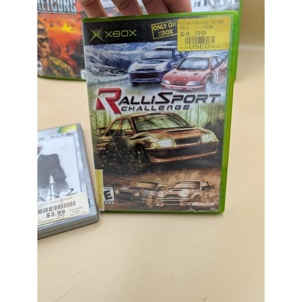 5 Xbox Games Lot Vietcong Swat Conflict Vietnam Hitman 2 Rallisport Challenge